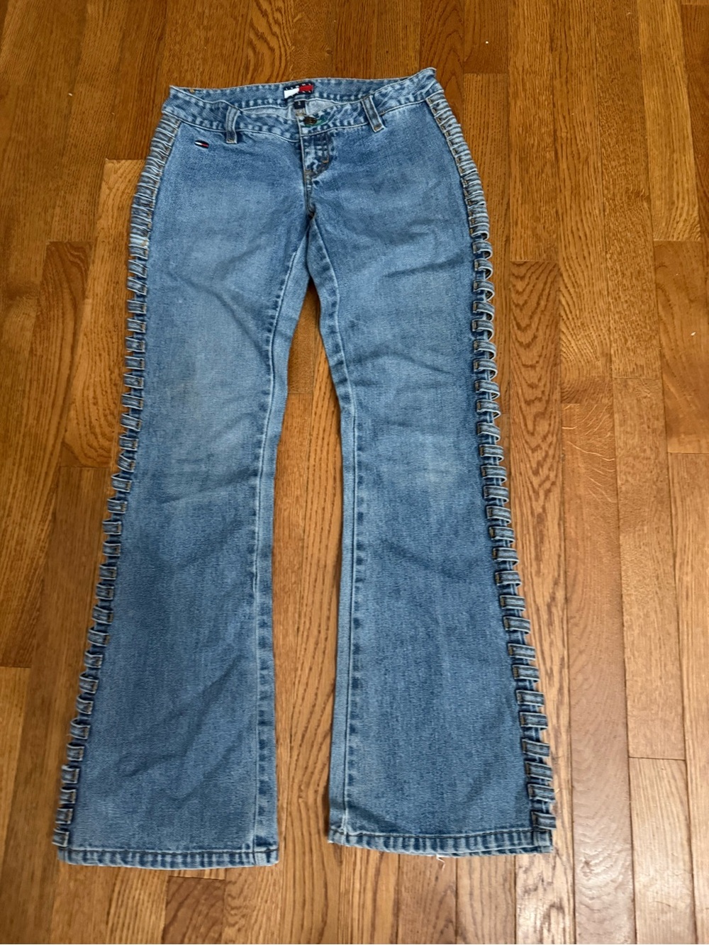 Y2K Tommy Jeans Tommy Hilfiger Side Detail Jeans Size 3